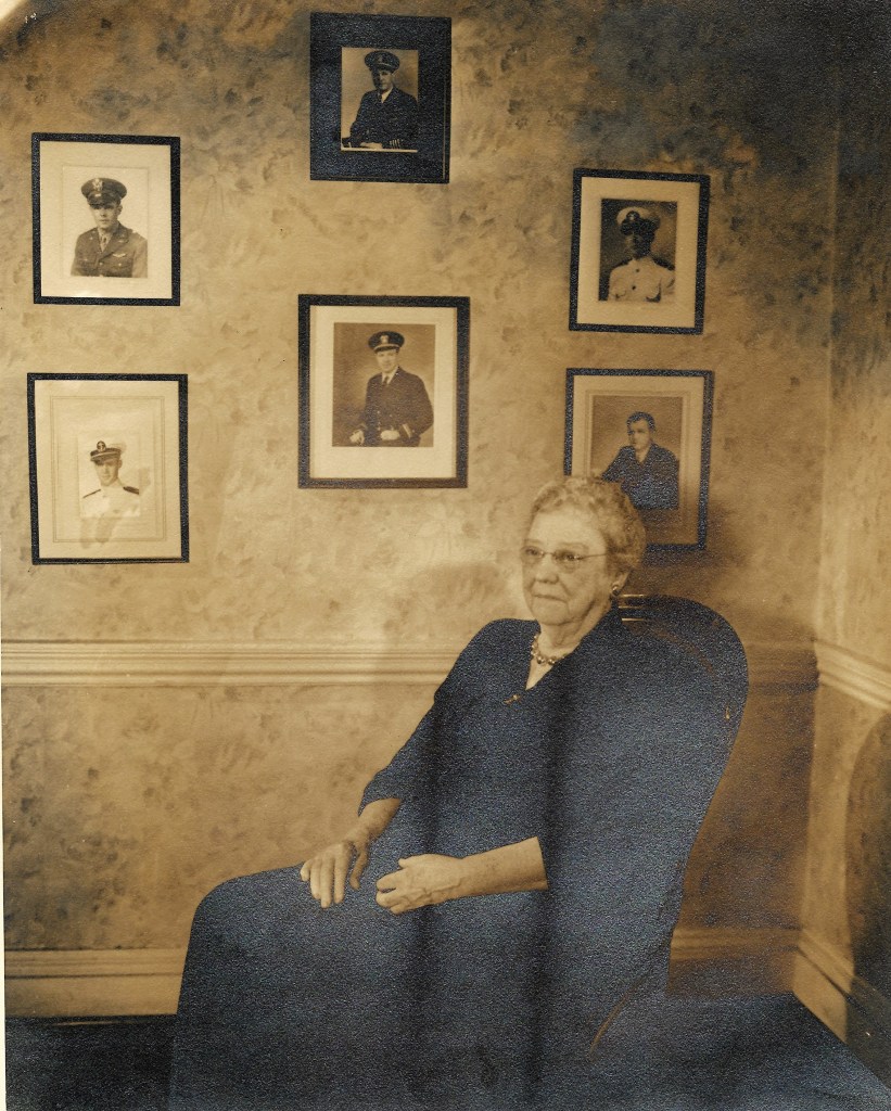 SFBB surrounded by her six grandson serving in the military in 1943