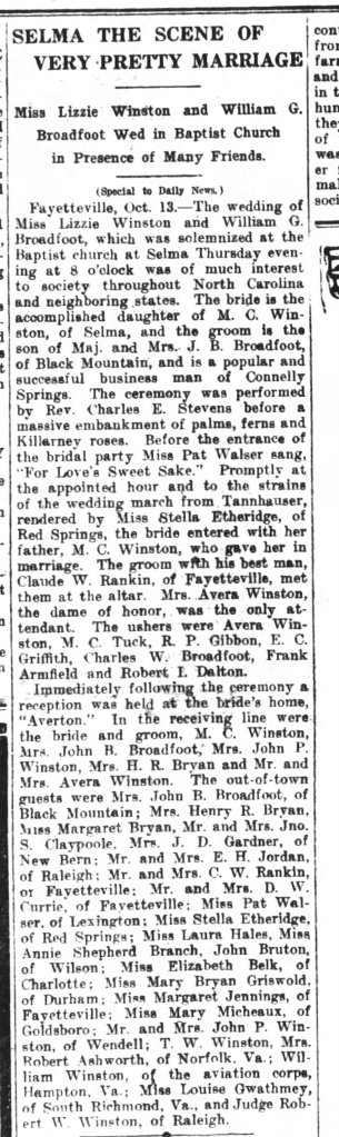 Wedding Announcement 1917
